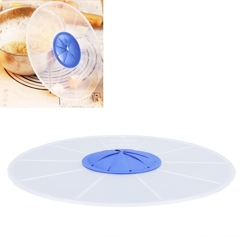 30cm Mixer Splatter Guard, Transparent Anti Splash Cover for Home