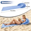 Zcaukya 2 Packs Beach Mat with Inflatable Backrest Pillows for