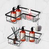 Antrader Corner Shower Caddy,Adhesive Shower Caddy Shower Organizer with Soap