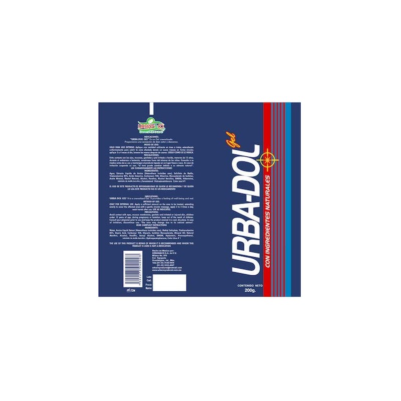 Urban & Co Urba Dol Gel Analgésico 200 gr. 2