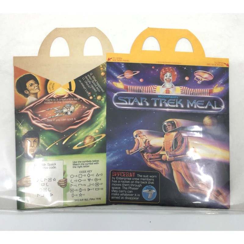 McDonald's ORIGINAL Vintage 1979 McDonald's Star Trek Spacesuit Happy Meal