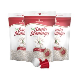 Café Santo Domingo Clásico Capsules - Compatible with Nespresso Original Brewers - Product from the Dominican Republic (30 Count)