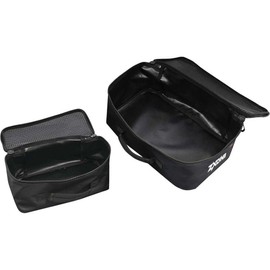 ZXDIN3 PVC Mesh Fishing Tackle Bags Combo Set | Heavy Duty Compact Water-Resistant Tarpaulin Fish Grab Bag | Garage Drawer Oraganizer Storage | Zipped Mesh Open Top with Optimal Drainage