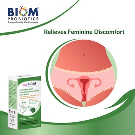 Biom Probiotic Intimate Skin Soothing Probiotics Soft Balm SheaButter with VagiBiom Probiotics (Lactobacillus crispatus) for Skin Care. 100% NATURAL - NO PARABENS. VEGAN FORMULA. Maintain Optimal pH, and relieves Feminine discomfort