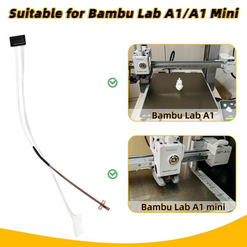 XIFOWE Ceramic Heater Assemblies and Thermistor Kit Compatible with Bambu