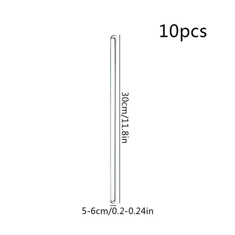 12 Inch 30cm Glass Stirring Rod 10 Pcs Lab Stirring