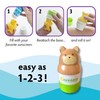 Sun-Easy Sunscreen Applicator, Refillable Roll-On with Sponge for Kids and
