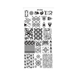 Generic Metal Nail Stamping Plate Rose Heart Love Lock Lips Merry Me Valentine Day Xy Z16 Nail Wraps Art Stickers Manicure Supplies for Women for Home Nails Full Long Lasting Easy Apply and Remove