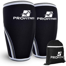 ProFitness Knee Sleeves Weightlifting Men & Women - 7mm Thick Premium Neoprene Weight Lifting Knee Sleeve for Women & Men Ideal for Squats, Powerlifting & Deadlift | Squat Knee Sleeves for Men & Women