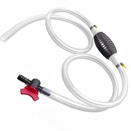 Manual oil pump, new multifunctional suction pump with durable PVC pipe of 6.5 feet. The oil fuel transfer pump,gas siphon pump for gasoline, and fish tank water exchange siphon hose