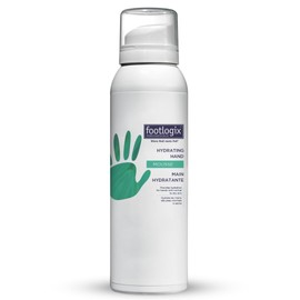 footlogix Hydrating Hand Mousse with Dermal Infusion Technology® | Deep Hydration for Dry Hands | Urea-Enriched Formula | Fast-Absorbing | 4.23 ozl/119.9 g/125 ml