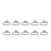 10pcs Silver Screw Nut 304 Stainless Steel Triangle Ring Nut