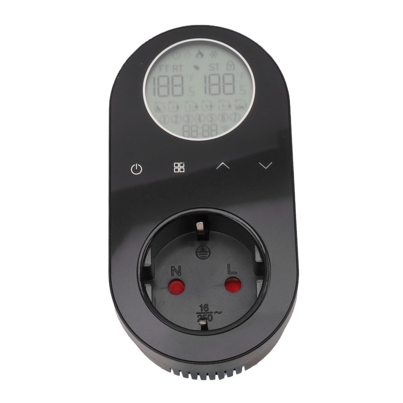 16A Plug Socket Digital Temperature Controller Heating Cooling Mode Smart