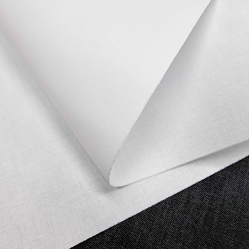 TFG Iron On Fusible Woven Cotton Buckram Stiffening Fabric Backing