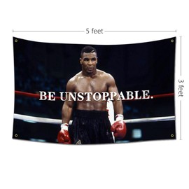 Be Unstoppable Motivational Gym Banner - Inspire Your Workout with this Banner - Perfect Fitness Wall Decor for Gym, Dorm - Stay Motivated with Cool Motivation Art - 3x5 Feet