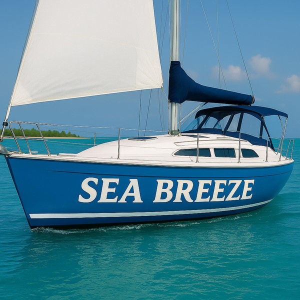 Vinyl Boat Name Decals Custom – Personalized Lettering for Boats