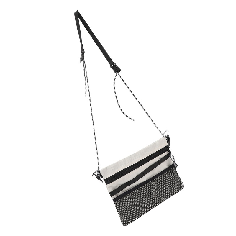 Outdoor Shoulder Bag Multifunction Multiple Department Adjustable Strap Portable Mini
