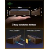 JOFIOS Solar Fence Lights 8 Pack Brown, 50 Lumens Outdoor