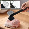 Heanvmyss Kitchen Meat Tenderizer,Heavy Duty Meat Hammer,Double Sided Meat Tenderiser,Stainless