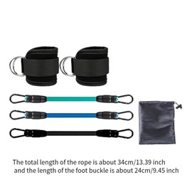 Generic 3x Ankle Resistance Bands, Ankle Bands, Workout Bands with Ankle Straps