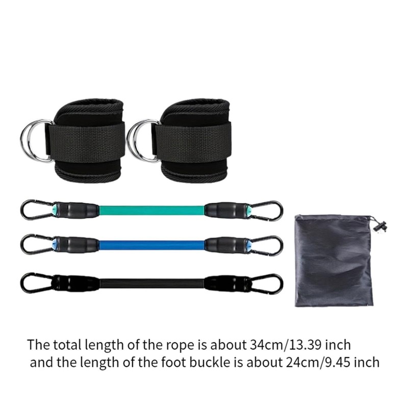 Generic 3x Ankle Resistance Bands, Ankle Bands, Workout Bands with