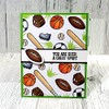 Sports Football Basketball Baseball Stamps for Card-Making and Scrapbooking by