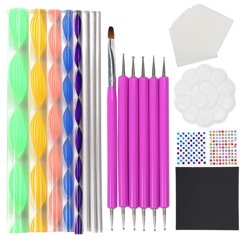 Mandala Dotting Tools Acrylic Rod Dotting Pen Ball Stylus Palette