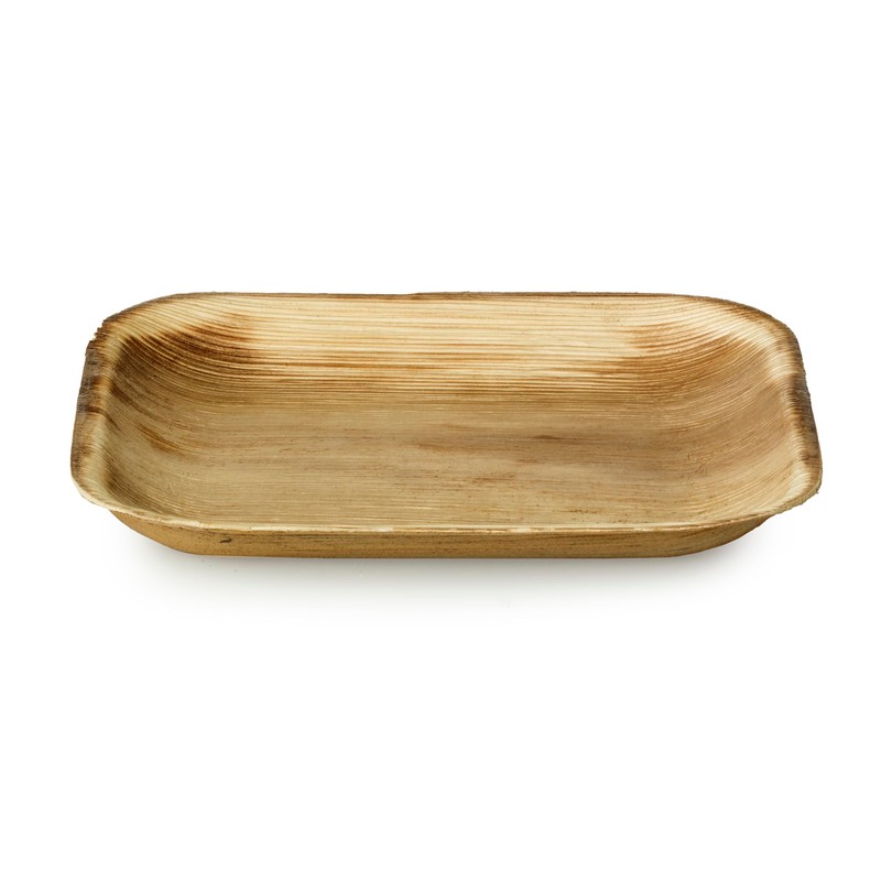 Signature Packaging - Disposable Palm Leaf Plates - Sturdy, Medium