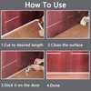 T-Shaped Door Draft Stopper，Transparent Weather Stripping Door Seal Strip，Self-Adhesive Draft