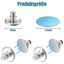 QZKJQDD Pack of 8 Magnetic Shower Curtain Side Clips, Magnetic Buckle, Leak-proof Buckle for Shower Curtain, Keeps Curtain Lining Closed on the Wall, Windproof, with 8 Magnetic Plates