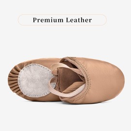 STELLE Leather Pirouette Dance Half Sole Shoes Turning Shoes for Ballet Jazz Girls/Women/Boy/Men/Adult