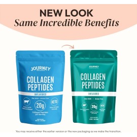 Journey Supplements Collagen Peptides Powder, Unflavored, 1 lb – Supports Hair, Skin, Nail, Bone...