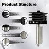 3 PCS 0.4MM Hotend Kit for P2S/H2D/H2S/X2D/H2C/A1/A1 Mini Integrated Design