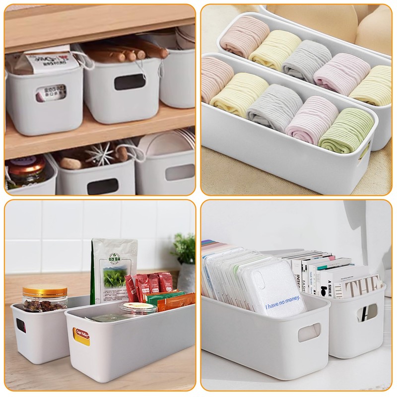 LYLIDIA Pack of 4 Storage Box Organiser Box Container 30