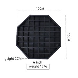 6" Octagon Coffee Drip Tray Catcher for Countertop - for Beverage & Drink Dispenser Bar by kitchentoolz - Pack of 4