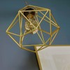 MiniSun Retro Style Gold Metal Basket Cage Ceiling Pendant Light