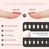480 piezas de 12 tamaños diferentes naturales francesas cortas uñas