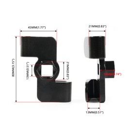 Wmzjnljy 1pc 1/2 Universal Wrench Extender Wrench Extender Adaptor 21 mm Hex Drive Breaker Bar Wrench Extender Mechanics Tool to Leverage Over Stubborn Nuts and Bolts(M132-1)