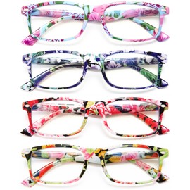 YTDBNS Stylish Reading Glasses for Women, Blue Light Blocking Readers, Ladies Eyeglasses, Fashion Computer Eye Glasses, Cheaters