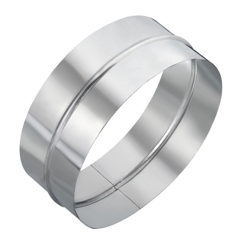 PATIKIL 10" Duct Connector, Galvanized Steel Duct Coupling Vent Coupler