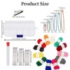 136 Pieces Mesh Plastic Canvas Kit Including 53 Pcs 11