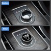 AJLOTMO Gear Shift Knob Cover Decoration Trim Emblem Sticker for