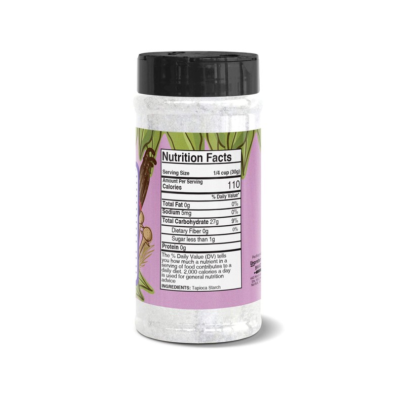 Tapioca Starch By Unpretentious Baker, 1 Cup, Vegan & Gluten-Free,