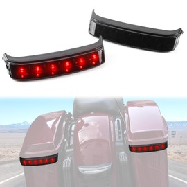 LED Saddlebag Tail Lights for Harley, Saddlebag Running Brake Light Turn Signal Lamp for Harley Touring Street Road Glide King CVO Electra Glide Ultra Limited 2014-2022 Accessories (Red Shell)
