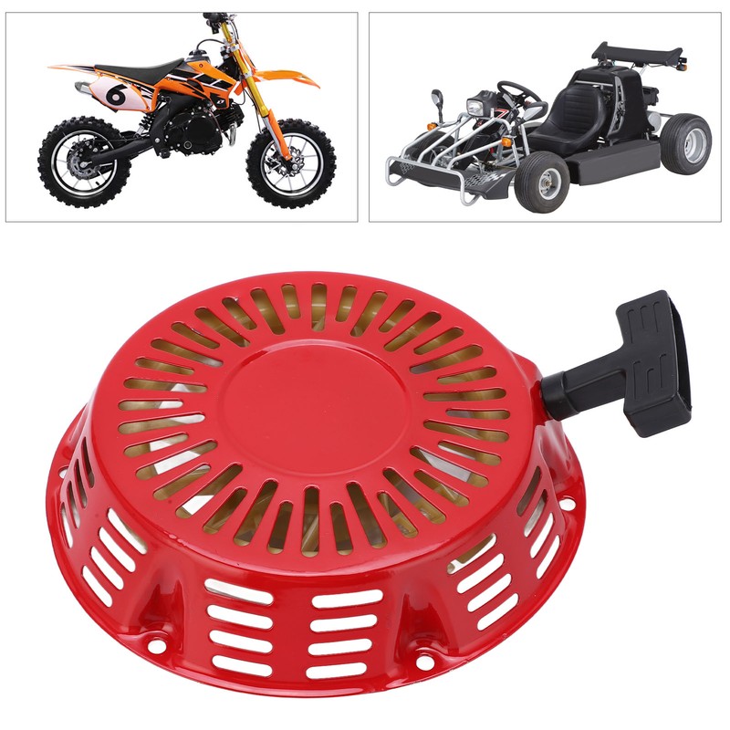 Pull Start Recoil Starter 215mm/8.5in Red Cover for 212cc 6.5HP
