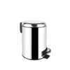 Noksi Paslanmaz Elit Pedallı Çöp Kovası Krom 5LT (000301)