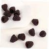 KOMBIUDA 15pcs Artificial Raspberry Model Simulation Fruit Decor Fake Fruit