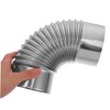 SHINEOFI 2pcs Stainless Steel Elbow Pipe for Chimney Flue Efficient