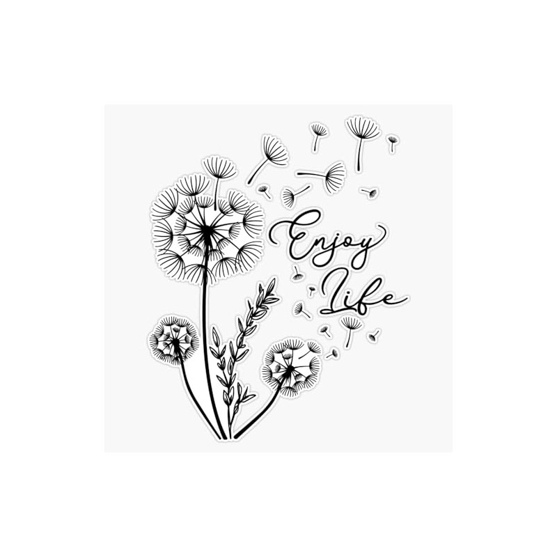 Enjoy Dandelion Life Dandelion Summer Spring Sun Window Water Bottle