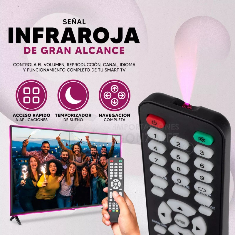 Sansui Control Remoto Compatible Con Sansui Rca Smart Tv Rtv32z2sm